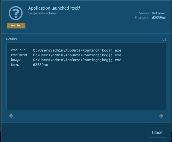 Application Launched itself